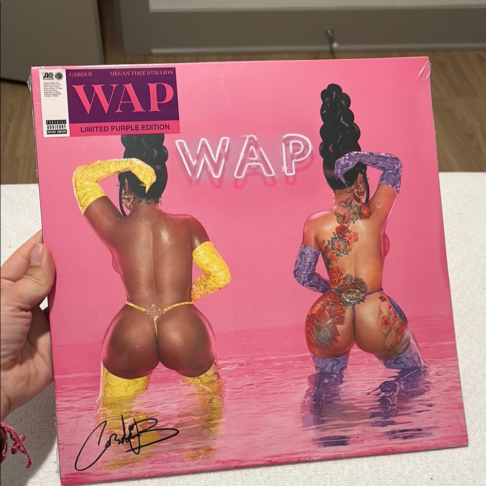 Cardi B – WAP (Limited Purple Vinyl, Explicit “Butts Out” Cover) – Rare – Sealed